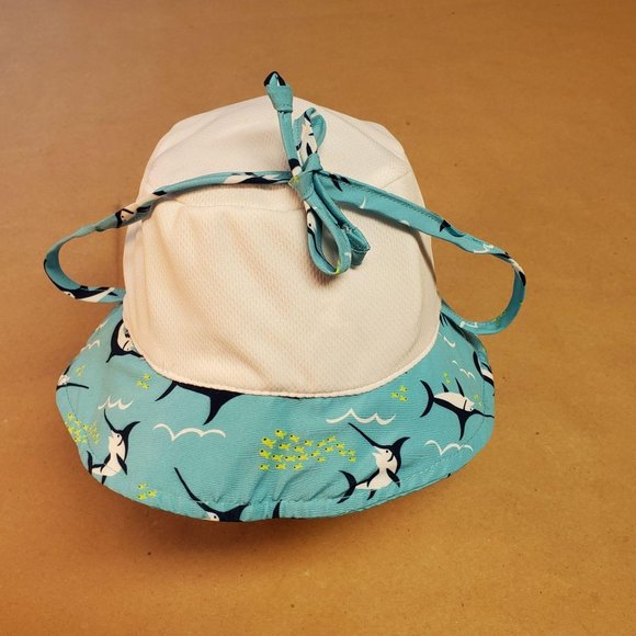 I Play Bucket Sun Hat 0-6 Months Turquoise - Picture 2 of 9